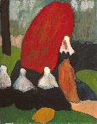 Emile Bernard Breton Women with Seaweed oil painting